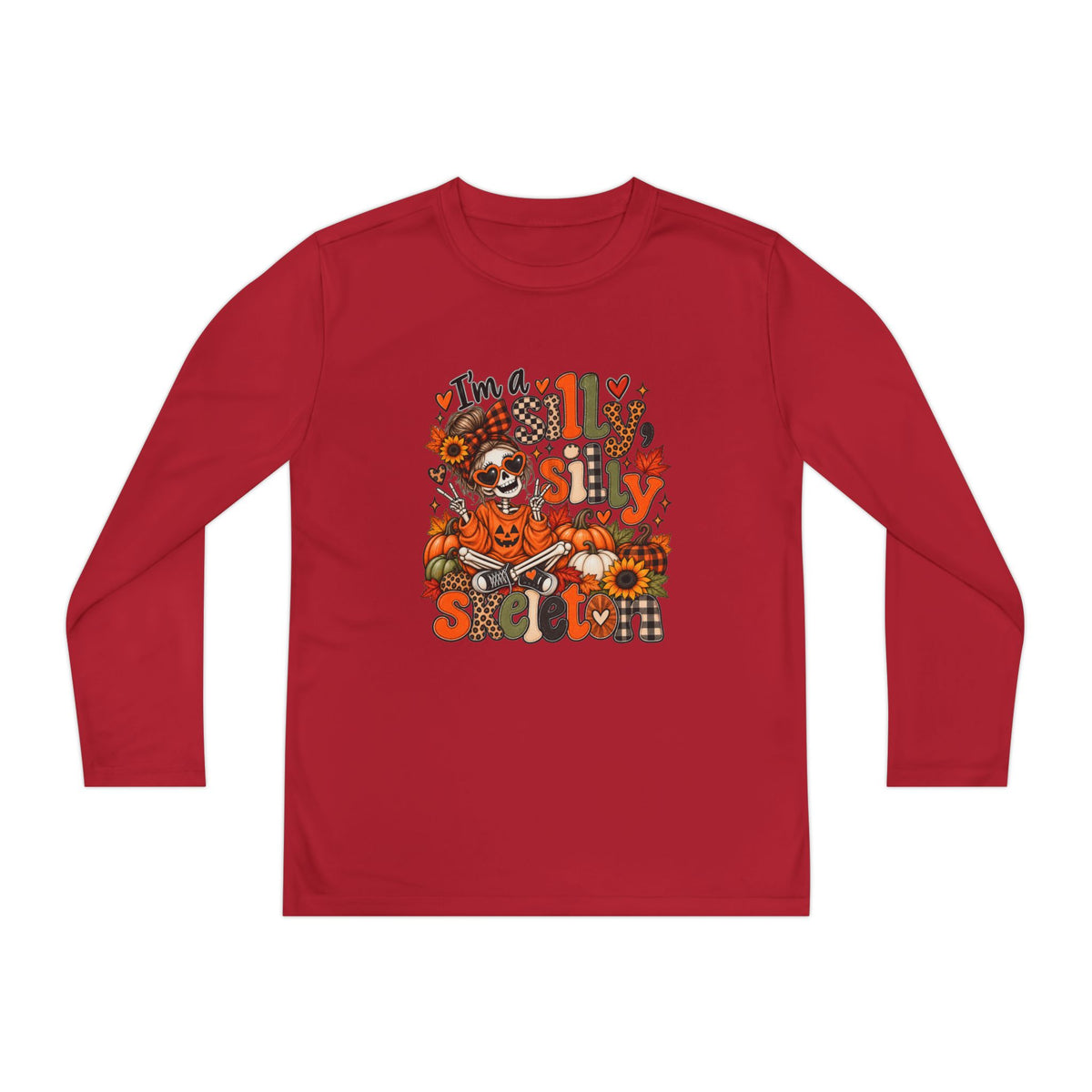 "I'm a Silly Skeleton" Halloween  Long sleeve