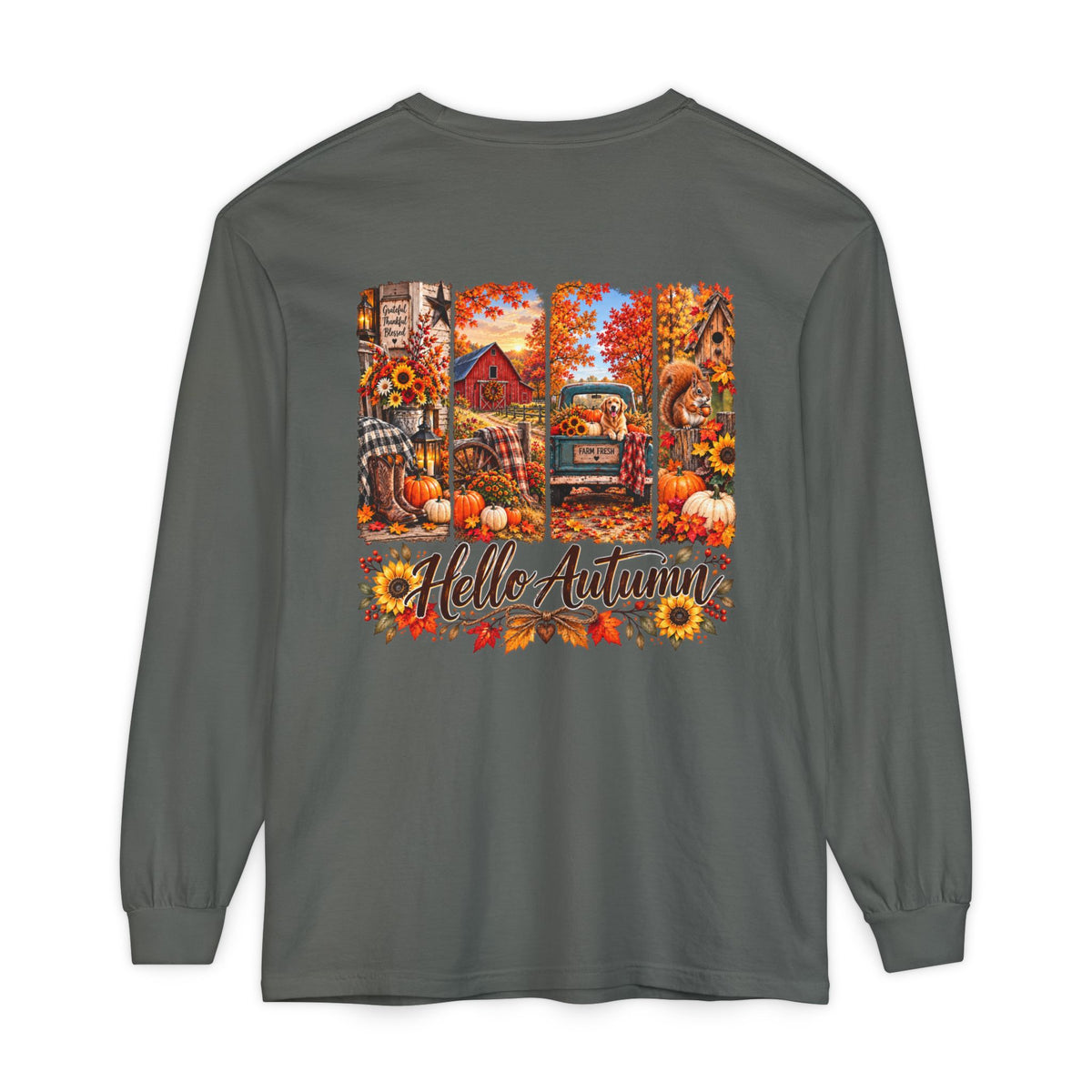 Hello Autumn Long Sleeve Tee
