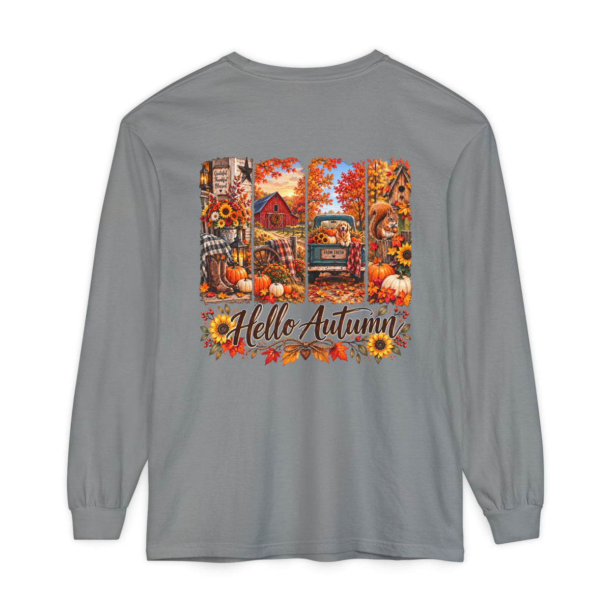 Hello Autumn Long Sleeve Tee