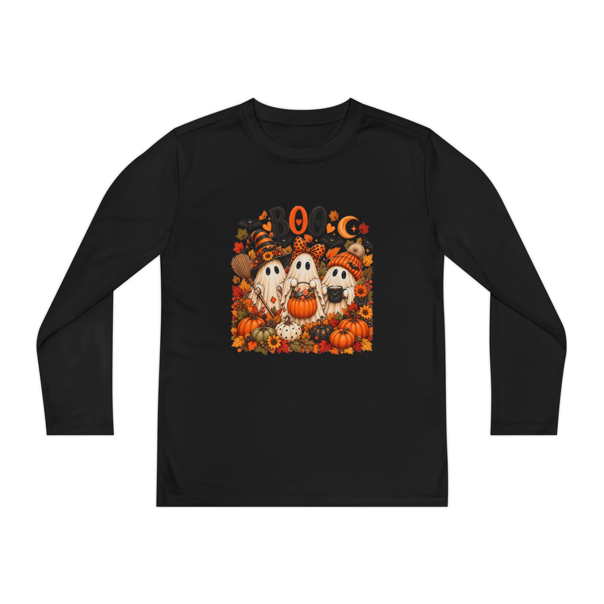 'Boo' Ghosts & Pumpkins Fall Shirt