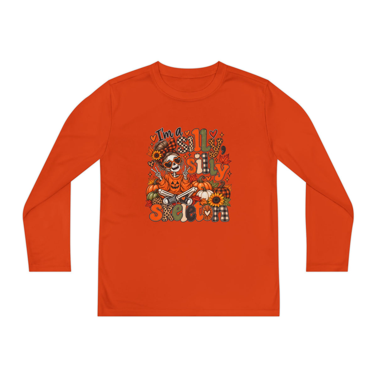 "I'm a Silly Skeleton" Halloween  Long sleeve