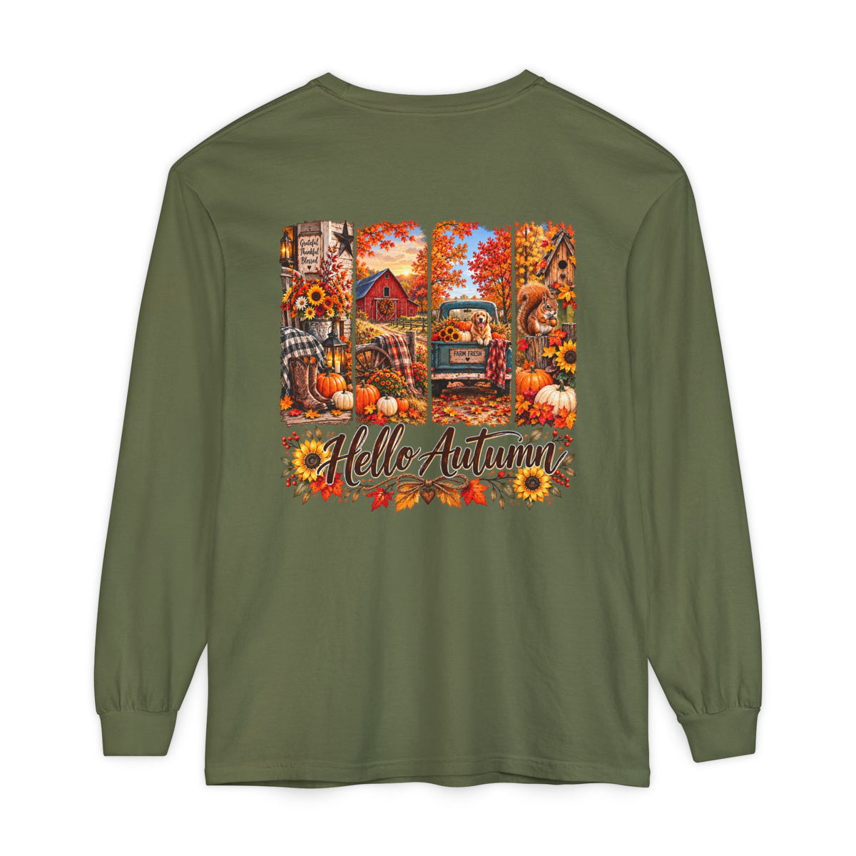 Hello Autumn Long Sleeve Tee