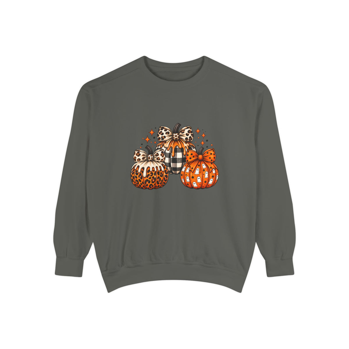 Leopard & Plaid Pumpkin Sweatshirt