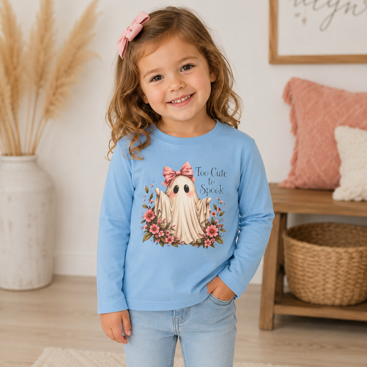 "Too Cute to Spook"  long sleeve