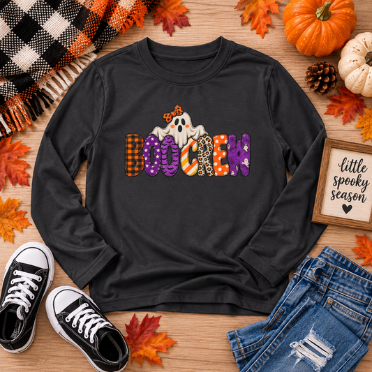 Kids "Boo Crew" Long Sleeve Tee