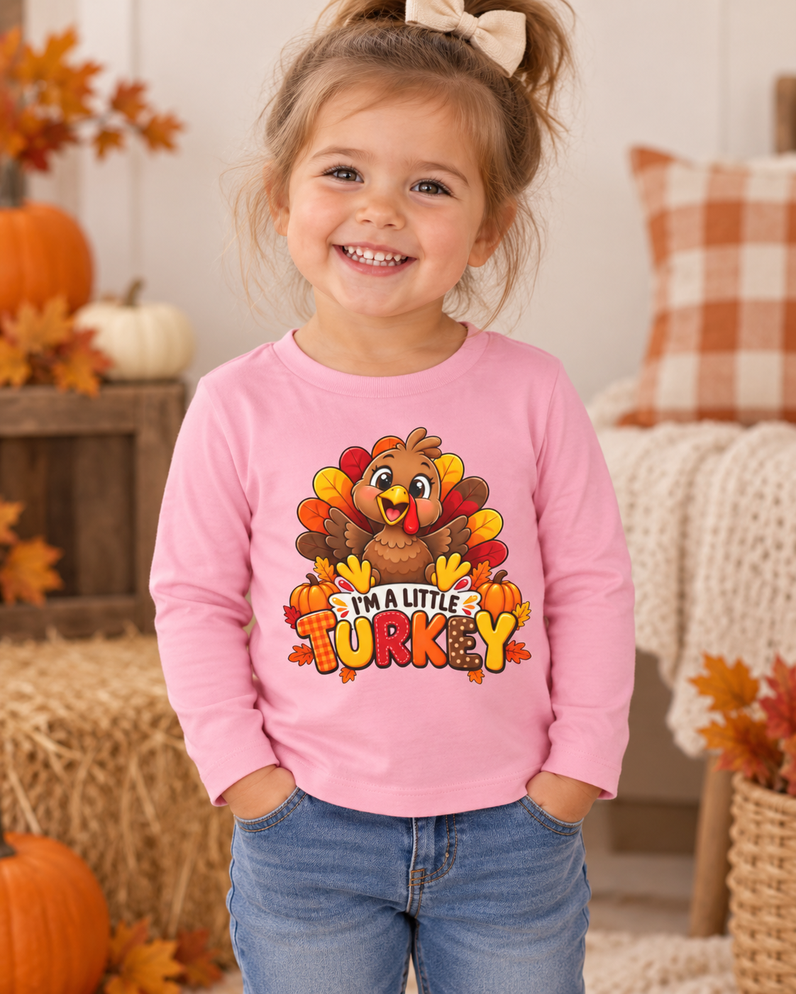 I'm a little turkey long sleeve Toddler