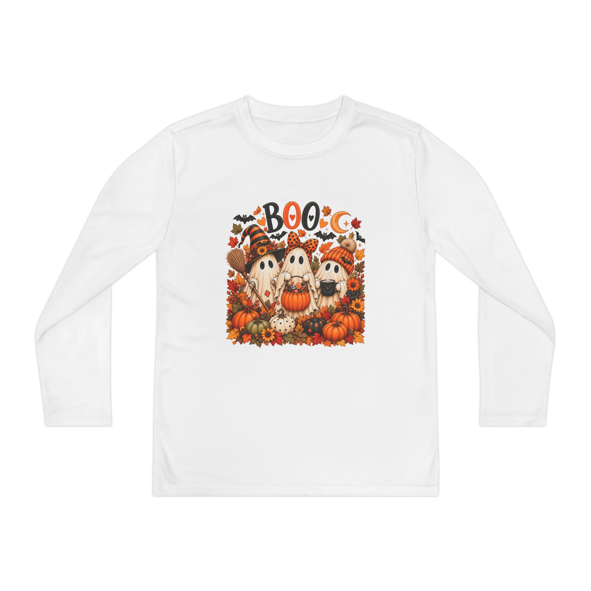 'Boo' Ghosts & Pumpkins Fall Shirt