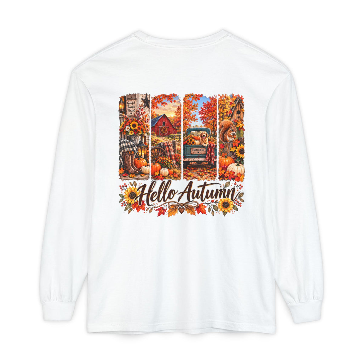 Hello Autumn Long Sleeve Tee