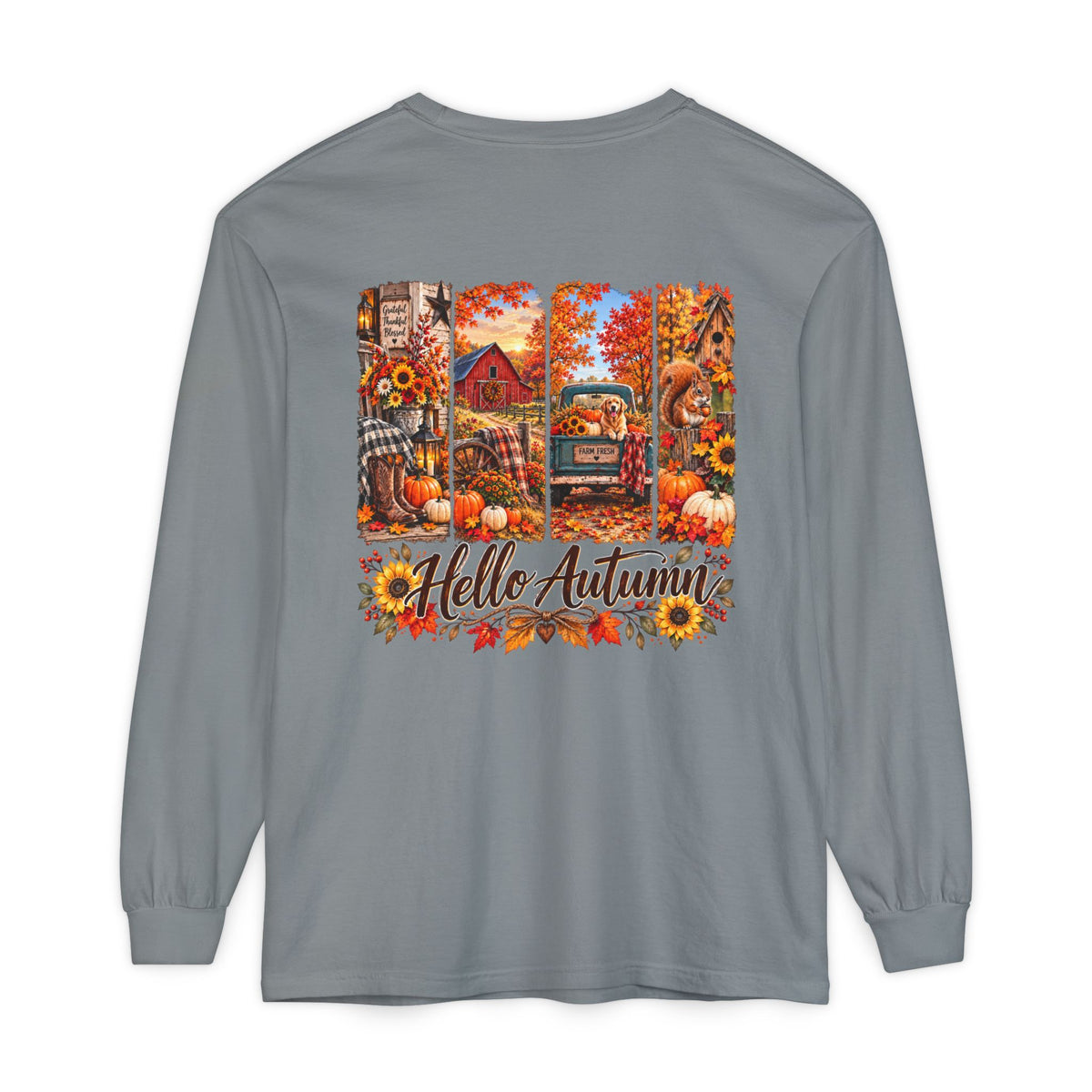 Hello Autumn Long Sleeve Tee