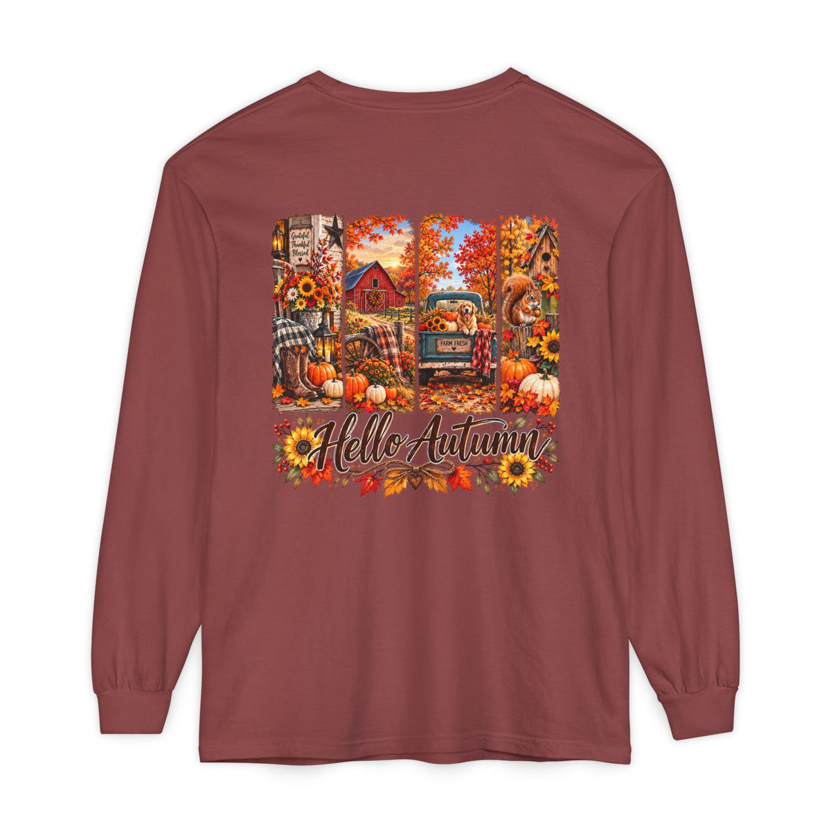 Hello Autumn Long Sleeve Tee