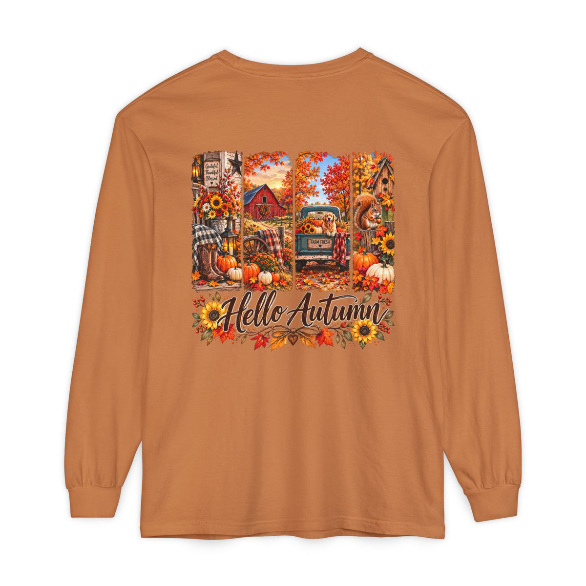 Hello Autumn Long Sleeve Tee