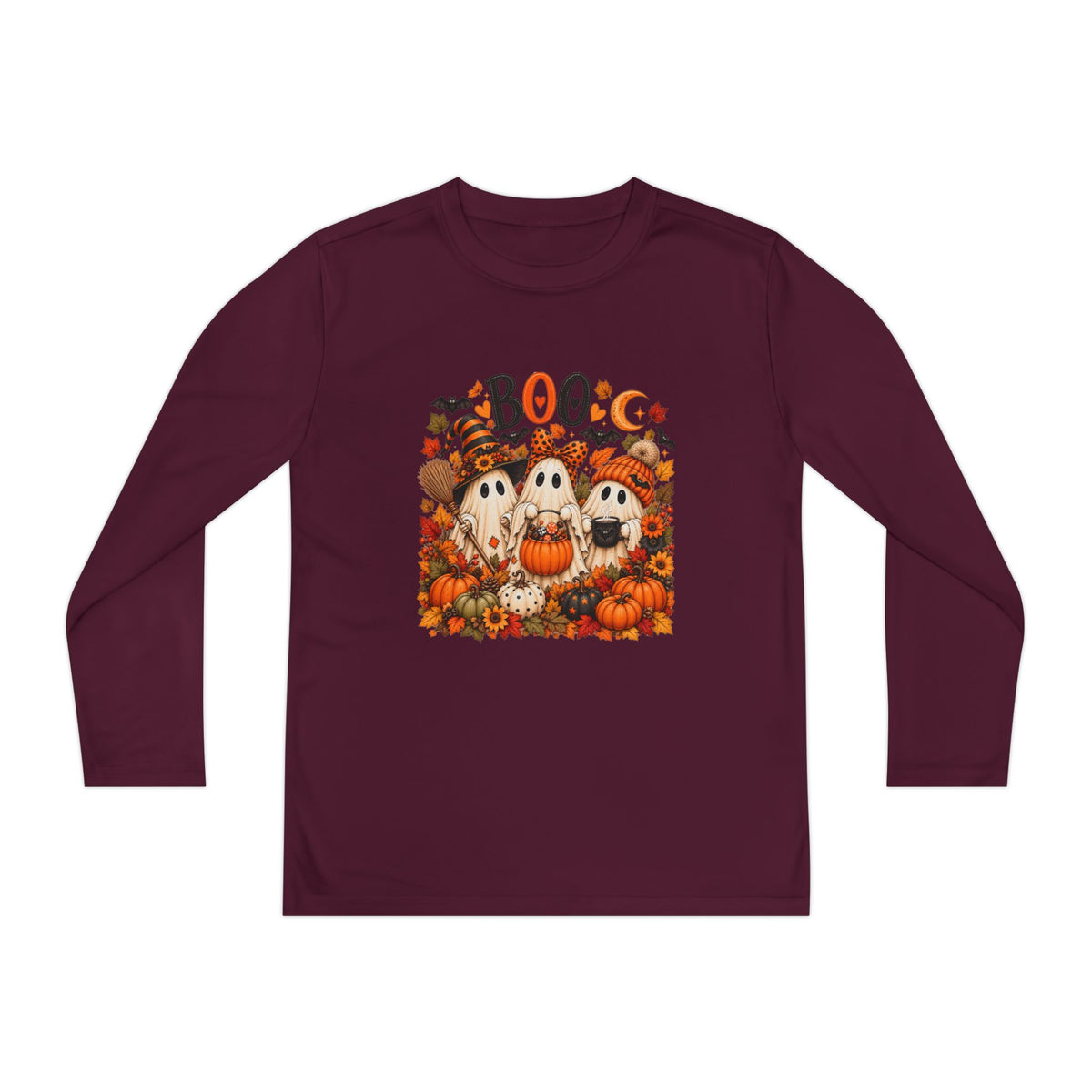 'Boo' Ghosts & Pumpkins Fall Shirt