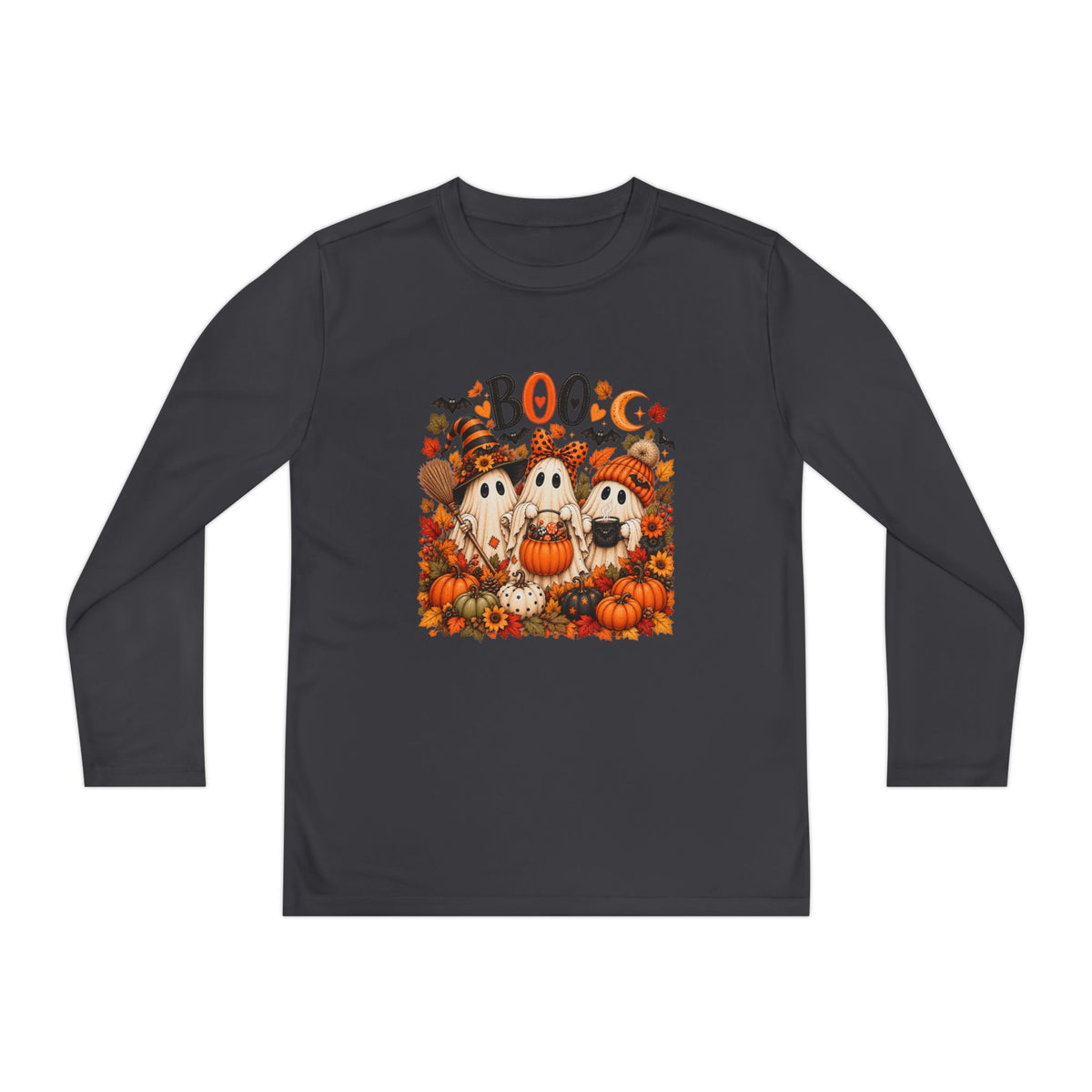 'Boo' Ghosts & Pumpkins Fall Shirt
