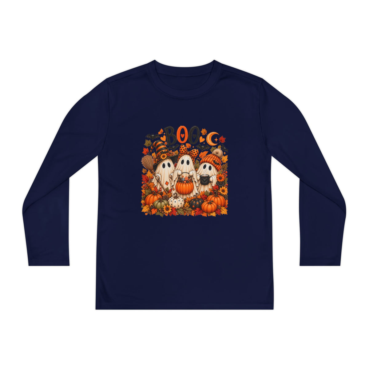 'Boo' Ghosts & Pumpkins Fall Shirt