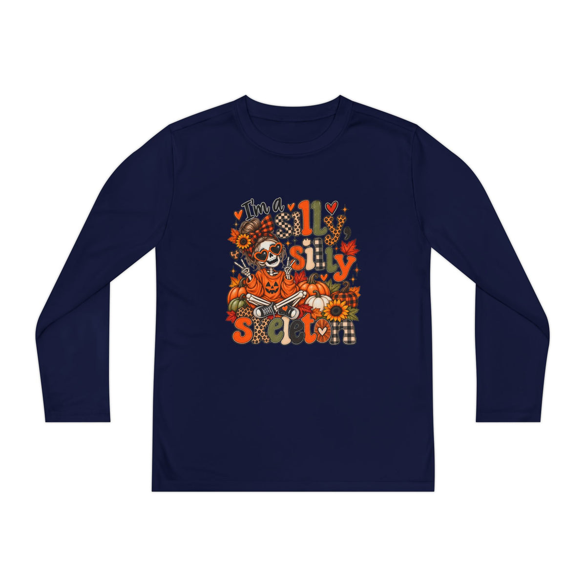 "I'm a Silly Skeleton" Halloween  Long sleeve